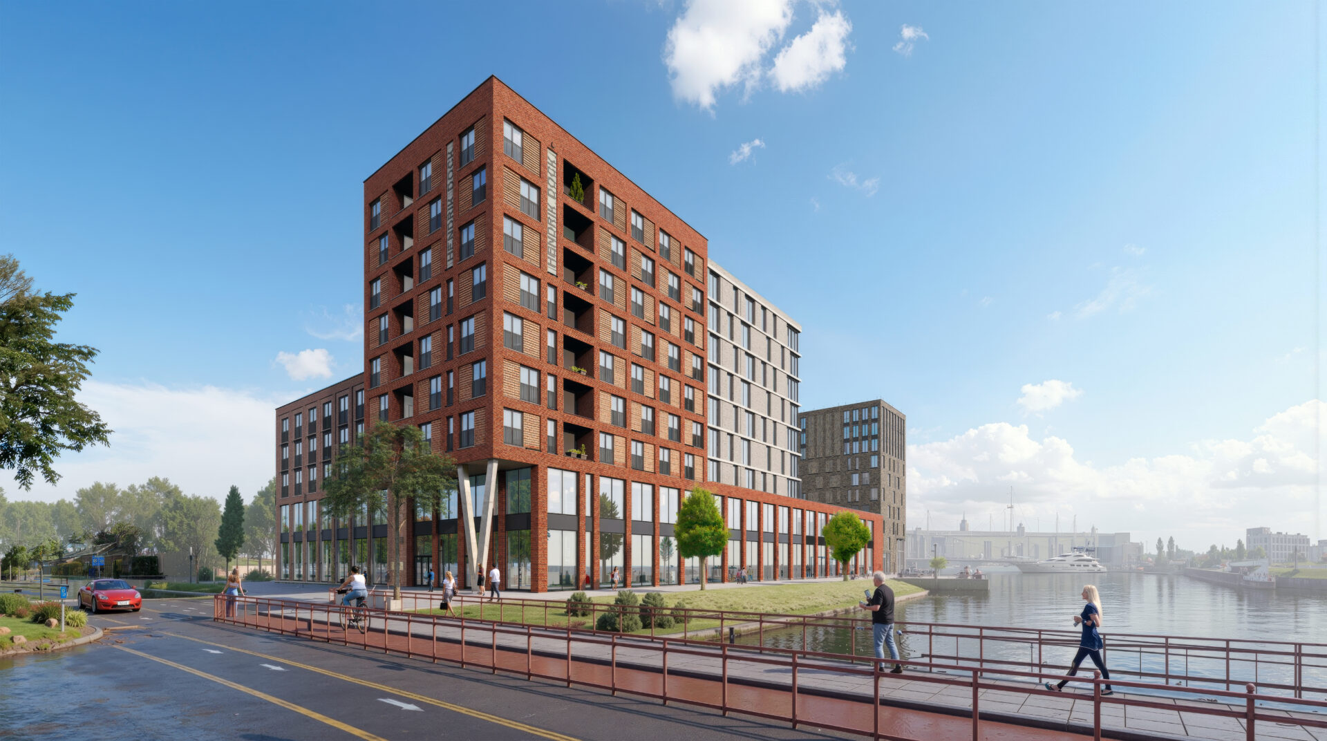 Hendrik Dock, woongebouw aan het water